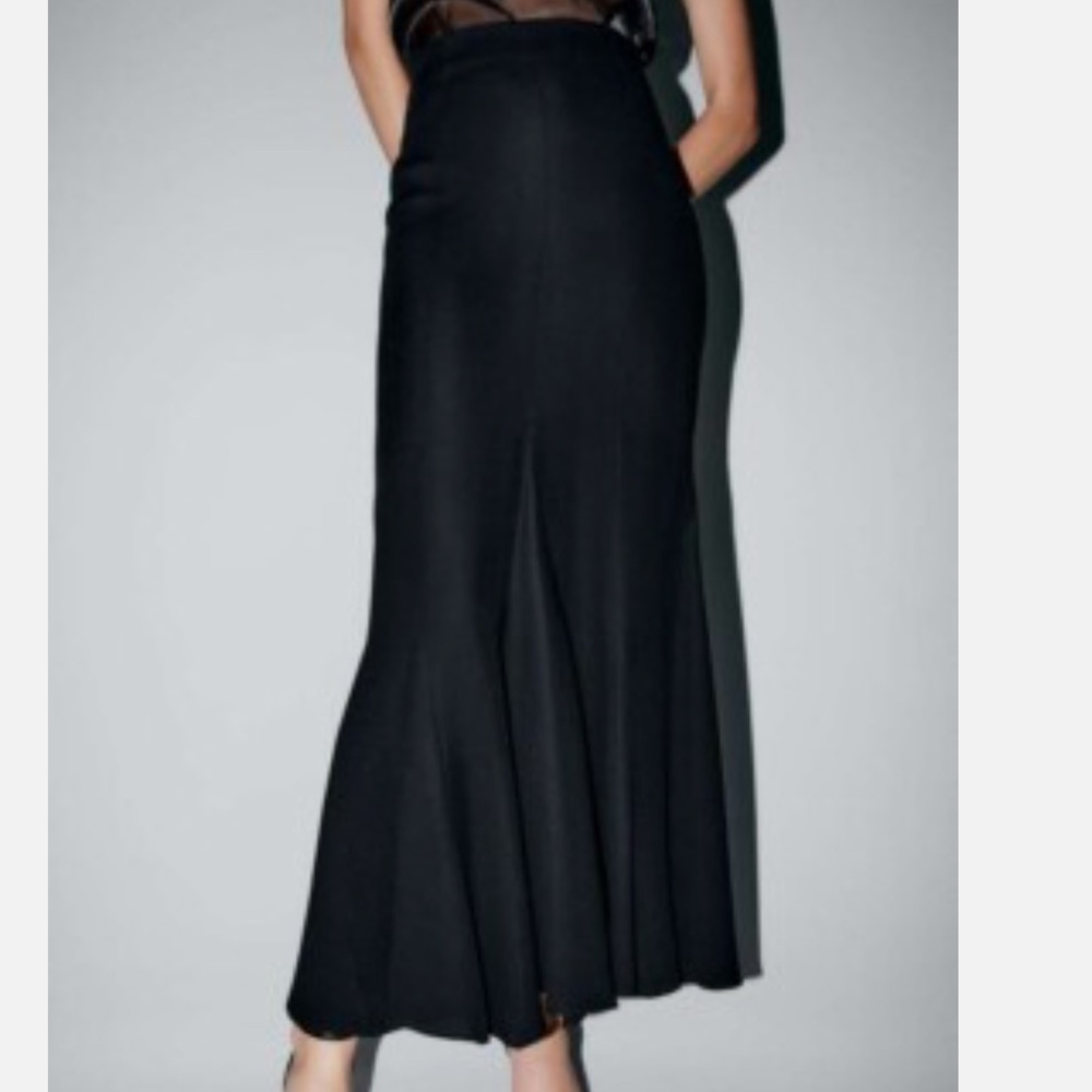 Zara Black High Waisted Maxi Skirt Limited Edition - Picture 3 of 11